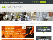 Tablet Screenshot of gsenvironnement.com
